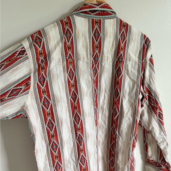 Wrangler Vintage Men’s Button Down, Size missing but would fit like men’s M - Picture 4 of 4